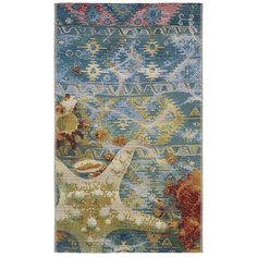 Комнатный ковер безворсовый 80х140 см на пол Медитерранеан / 437 Х Cleopatra