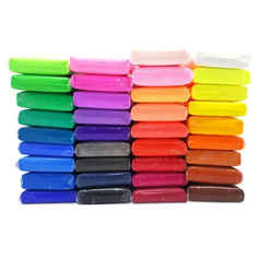 Пластилин легкий воздушный для детской лепки, 36 цветов Ki Ki