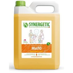 Мыло жидкое биоразлагаемое Синергетик Фруктовый микс, для мытья рук, 5л. Synergetic