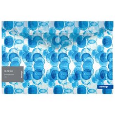 Berlingo Папка-конверт на липучке A4 Bubbles, пластик 180мкм, 12 шт голубой