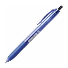 Ручка шариковая масляная автоматическая с грипом CROWN "Quick Dry", синяя, узел 0,5 мм, линия письма 0,3 мм, QD-018
