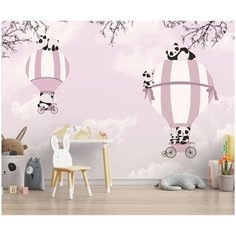 Фотообои Luxury Walls AM01004 "Панды" 400х270