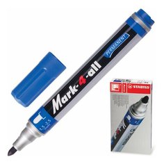 Маркер перманентный STABILO "Mark", синий, пулевидный наконечник, 1,5-2,5 мм, 651/41