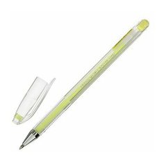Ручка гелевая CROWN "Hi-Jell Pastel", желтая пастель, узел 0,8 мм, линия письма 0,5 мм, HJR-500P