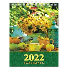 Календарь-домик настольный на гребне, 2022 год, 105х160 мм, вертикальный, "Дачный натюрморт", HATBER, 12КД6гр_24916