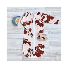 Конверт-мешок Mjolk цветы розовый 3-6 мес.