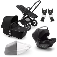 Универсальная коляска Bugaboo Cameleon 3 Plus Complete 2 в 1 набор travel, black/black/black