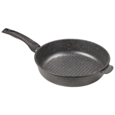 Сковорода-гриль алюминиевая 28 см гранит Горница