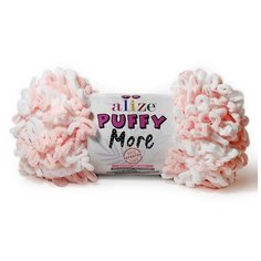 Пряжа Alize Puffy More (Пуффи Море) арт.6272 100% микрополиэстер 150г 11,5м 2шт