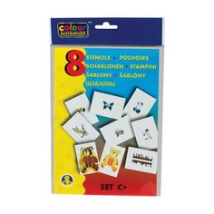 Трафарет для рисования воздушными фломастерами CENTROPEN, С+, природа, 8 штук, 9996/C