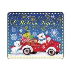 Магнит декоративный "Северный мишка на машинке", 5х6 см, из агломерированного феррита, 42281 Magic Time