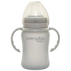 Поильник с мягким носиком EveryDay Baby Healthy +, 150 мл серый