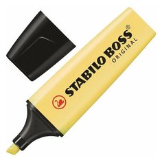 Текстовыделитель STABILO "Boss Pastel", ванильный, линия 2-5 мм, 70/144