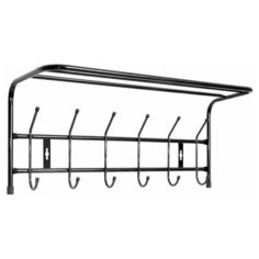 Вешалка настенная металлическая с полкой ВП6, NIKA (605х265х245 мм. Цвета в ассортименте.)