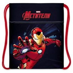 Мешок Hatber Мстители, для сменной обуви 34х47 см, с карманом на молнии 1 отделение NMn-86023