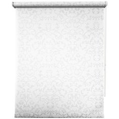 8259. Рулонная штора 090х175 Дельфы белый Уют