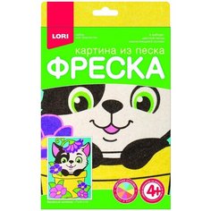 Набор для творчества LORI Фреска. Картина из песка Весёлый котёнок Пз/ф-018