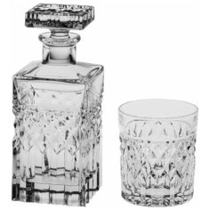 Набор для виски 7 предметов (графин 700 мл + 6 стаканов по 320 мл) Crystal Bohemia "HARRY" / 160500