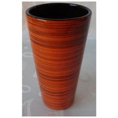 Вазон-стакан Борисовская керамика "Оранжевая полоска" 400мл