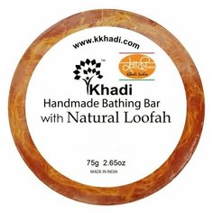 Honey Almond With Natural Loofah Khadi (Мыло натуральное ручной работы с Медовым миндалём Кхади) 75гр