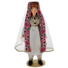 Кукла коллекционная Потешного промысла девушка в свадебном наряде. Таджикистан Потешный промысел