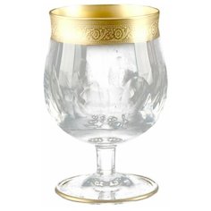 Бокалы для бренди 250 мл 6 шт Crystalite Bohemia "Джесси /Матовое золото /43373" / 009816