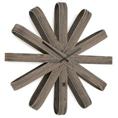 Часы настенные Ribbon (Состаренный орех) Umbra