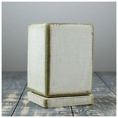 Горшок цветочный "Кубик" серый, 1,5 л 4093043 Сима ленд