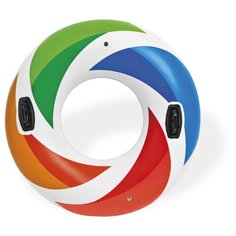 Круг «Водоворот цветов», с ручками, от 9 лет, арт. 58202EU Intex