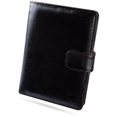 Портмоне Dimanche Sahara 763, натуральная кожа черный