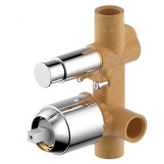 Скрытая часть встраиваемого смесителя Bravat (2-функц) Gina (D9100CP-ENG)