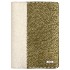 Обложка паспорт Esse, PAGE GREEN 77077 болотный/молочный