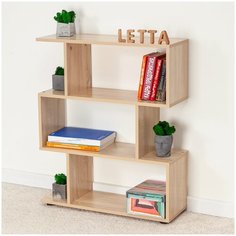 Стеллаж Zett средний Дуб сонома 730х899х250 Letta