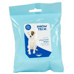 Очищающие салфетки для животных с алое вера Show Tech, 12 штук Transgroom