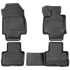 Коврики 3D в салон подходят для TOYOTA RAV4, 2019-> кроссовер, 4шт. (полиуретан) Element