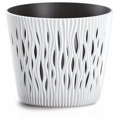 Кашпо для цветов SANDY ROUND DSR190-S449 белый 2 предмета 3л Prosperplast
