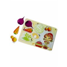 Развивающая игрушка Мастер Игрушек "Рамка-вкладка Варим суп"