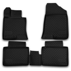 Коврики 3D в салон KIA Optima, 2014-2016, 4 шт. (полиуретан) Element