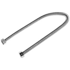 Подводка ЗУБР "эксперт" сильфонная из нержавеющей стали, для воды, г/г (гайка-гайка), 1/2", 0,4м {51011-G...