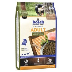 Сухой корм для собак Bosch Adult, домашняя птица, с просом 3 кг