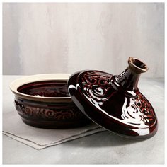 Горшок для запекания Керамика ручной работы "Тажин", 2 л