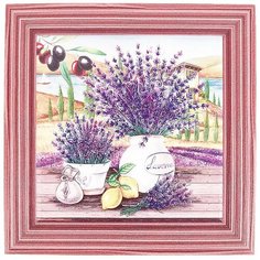 Подставка под горячее с пробкой "Lavenda", 20х20 см., Nouvelle, 4730196-3