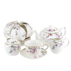 Чайный сервиз 15 предметов на 6 персон "Цветник", 300 мл., Nouvelle, 1270668