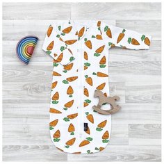 Конверт-мешок Mjolk Морковки белый/оранжевый/зеленый 3-6 мес.