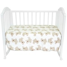 Плед-покрывало Baby Nice VELSOFT 3D "Мишки на белом", 100х118