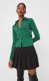 Stradivarius Юбка В Складку Черный L