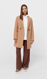 Stradivarius Базовое Пальто Бежевый Xs