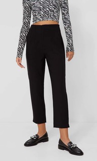 Stradivarius Брюки С Защипами Черный 34