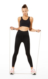 Stradivarius Спортивный Топ Из Прозрачной Ткани Cool Touch Черный Xs