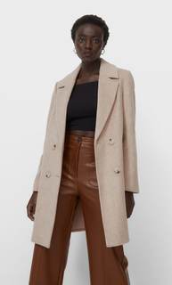 Stradivarius Базовое Пальто Цвет Небеленого Полотна M
